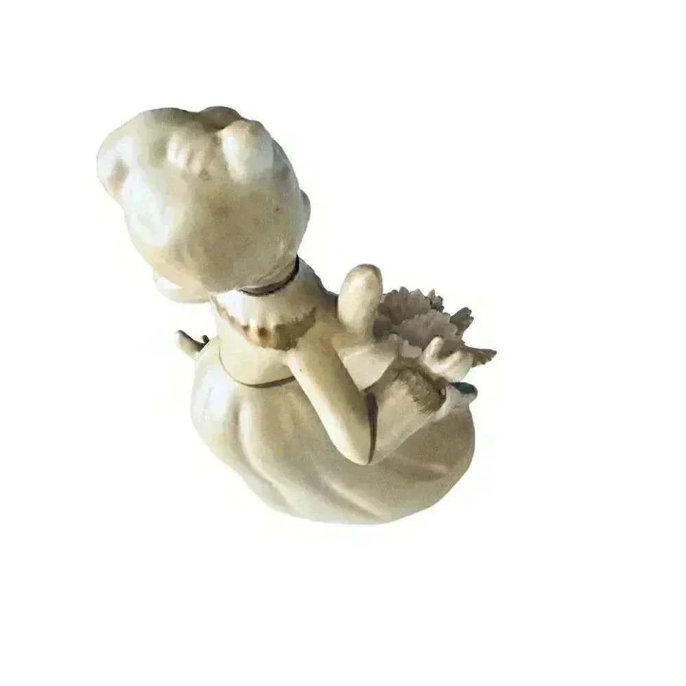 Vintage Napco January Flower Girl Figurine Miss Carnation Hand-Painted 1950s - Picture 5 of 5